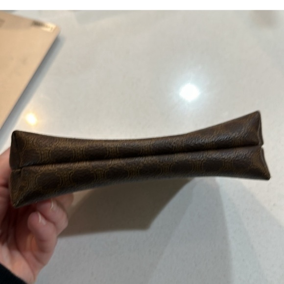 This brown and light tan beautiful Celine pouch has SO much life in it! - Picture 2 of 9